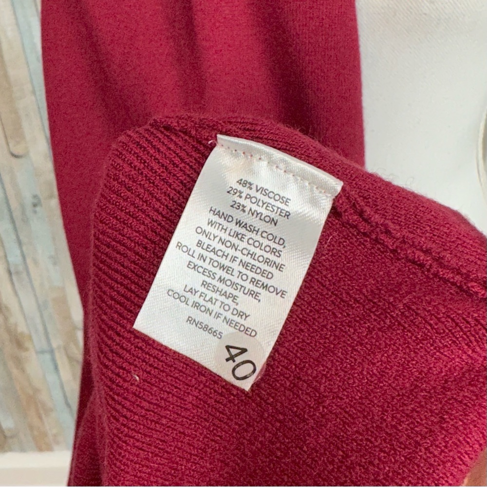 Rachel Parcell XXS Red Sweetheart Neck A Line Midi Sweater Dress Knit $218 - Picture 7 of 10